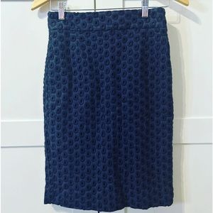 Navy J Crew Pencil Skirt Size 4